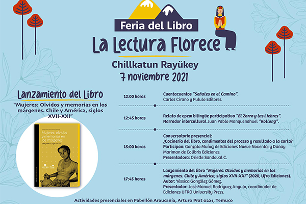 Ediciones UFRO, University Press presentará libro sobre la memoria de las mujeres en Feria “La Lectura Florece”